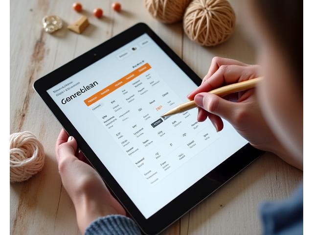 Illustration of an online calendar and hand interacting with a booking interface.