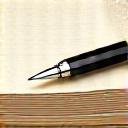 Illustration of documents with a quill pen, symbolizing technical editing